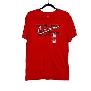 The Nike Tee red short sleeves t shirt size Small